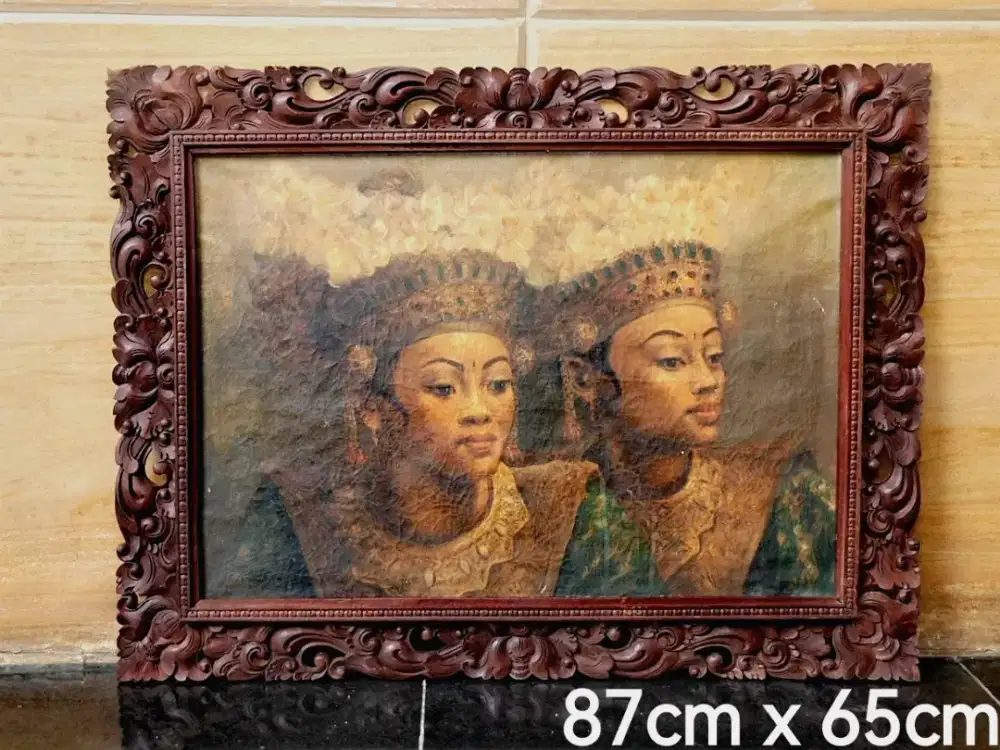 MURAH Lukisan antik vintage bisa Tt barang apa saja