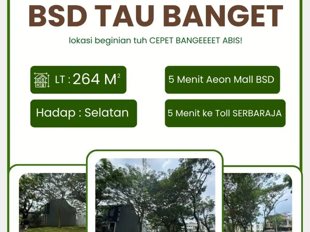 Vco - Dijual Cepat Tanah Foresta BSD Cluster Foglio
