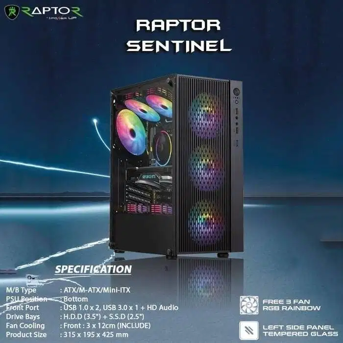 FULLSET PAKETAN PC INTEL CORE I5 6500 SIAP PAKAI