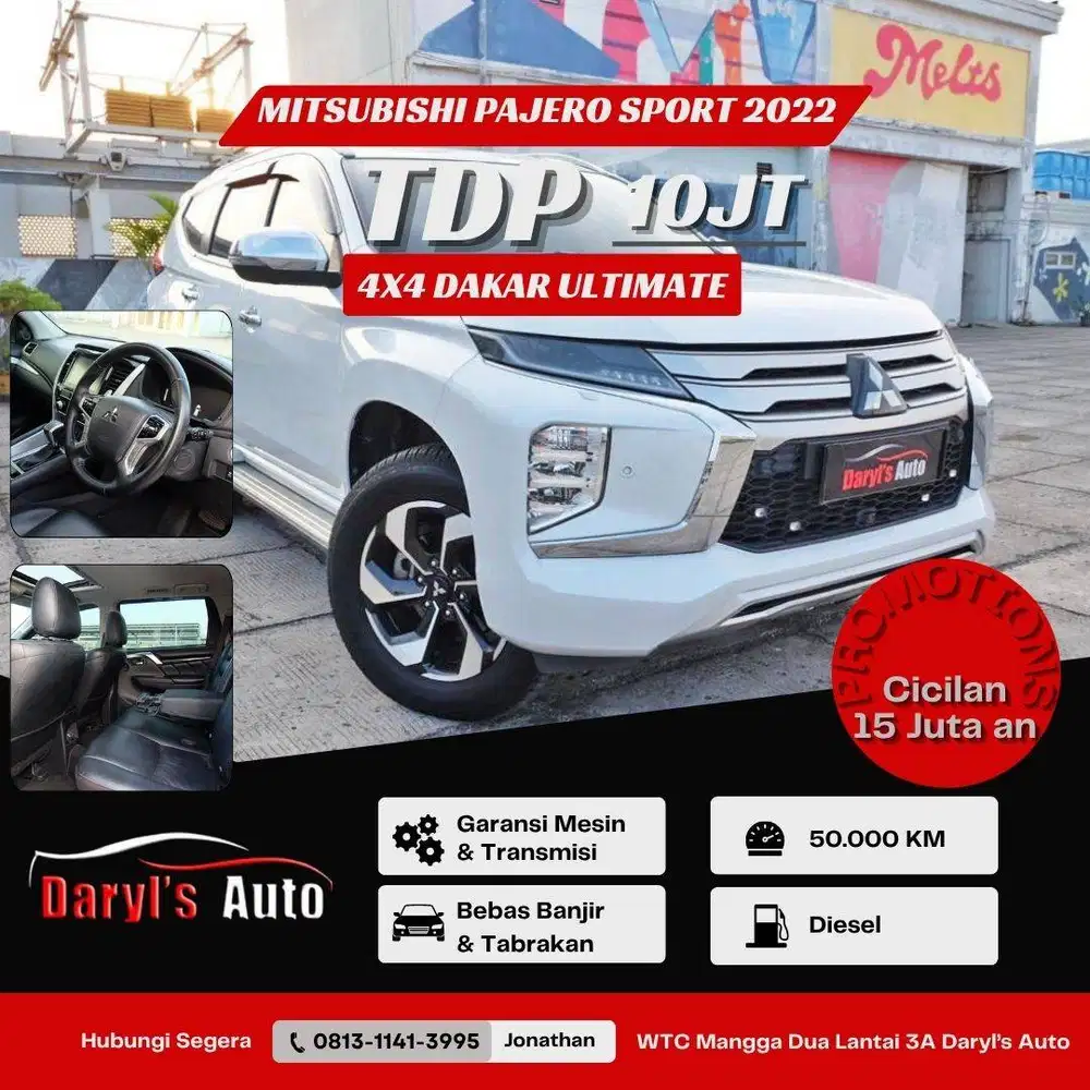 [RARE] Dp 10 Juta Mitsubishi Pajero Sport Dakar Ultimate 4x4 2022