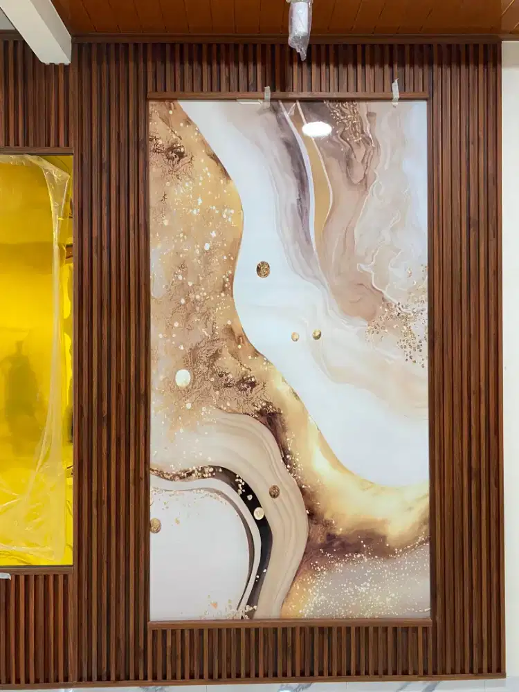 Plafon pvc terpasang glosy