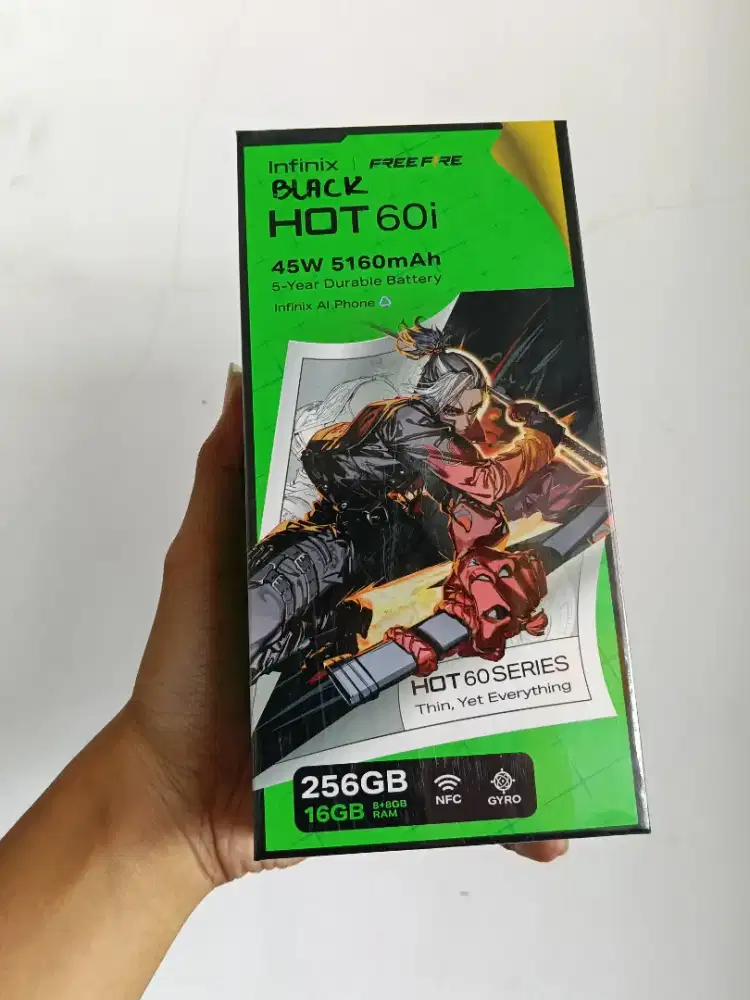 Infinix hot 60i ram 8/256Gb