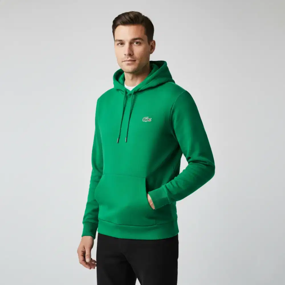 Jaket Hoodie Lacoste Green colour Size No.3