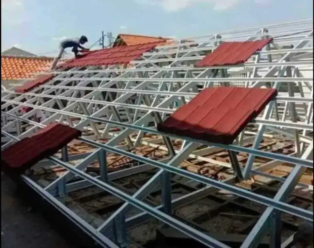 Pasang atap baja ringan,renovasi rumah,atap bocor,dindingrembes,flapon