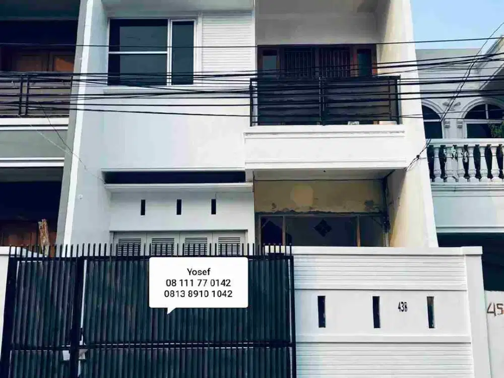 Disewa rumah 3 lantai jl.kepa raya tanjung duren