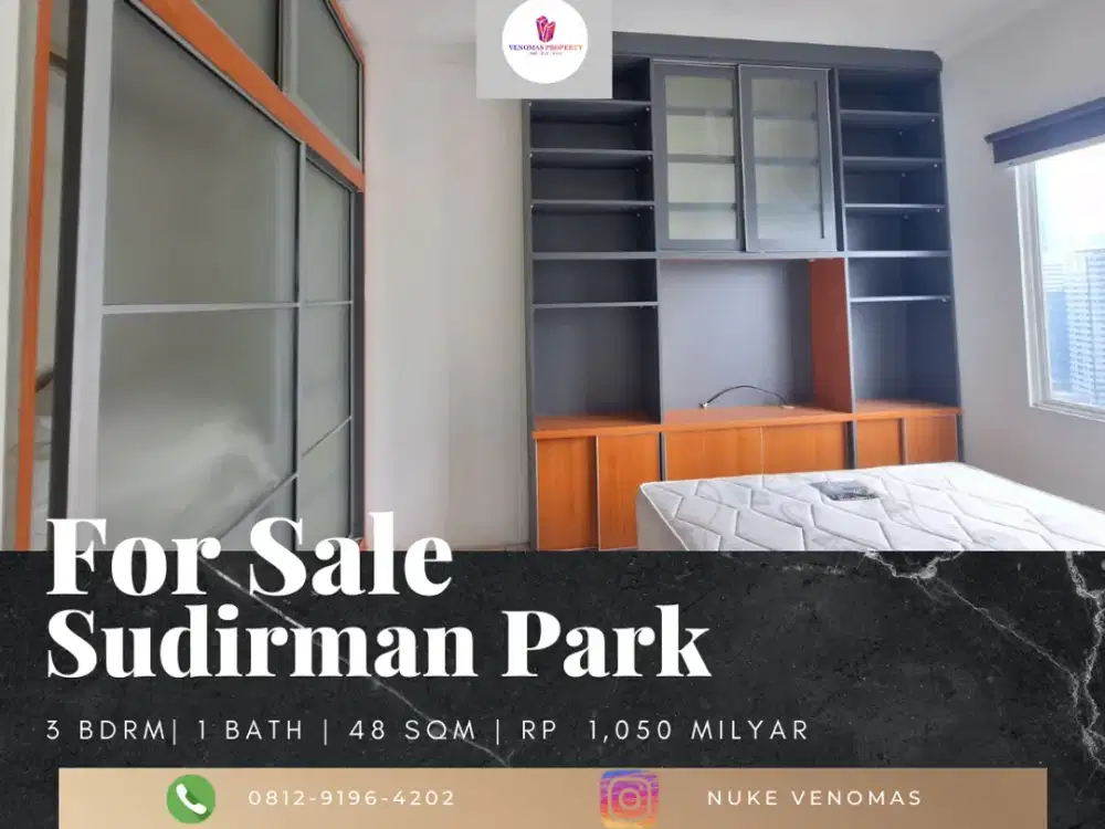 Dijual Apartement Sudirman Park 2 BR Bagus Lantai Tinggi