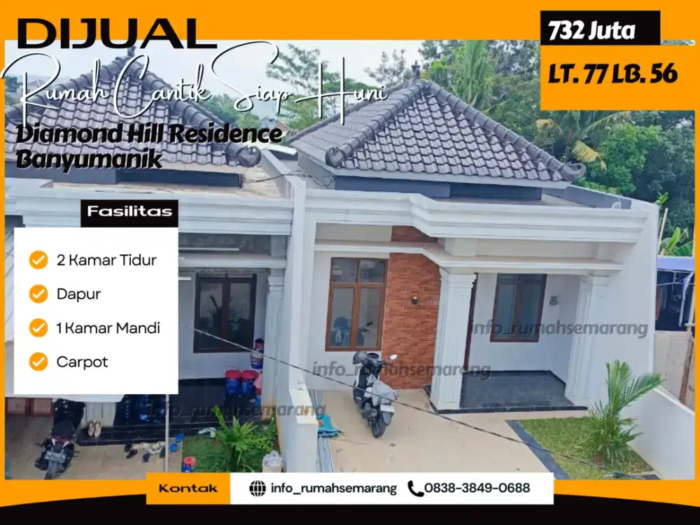 Rumah Cantik Siap Huni Lokasi Super Strategis di Banyumanik