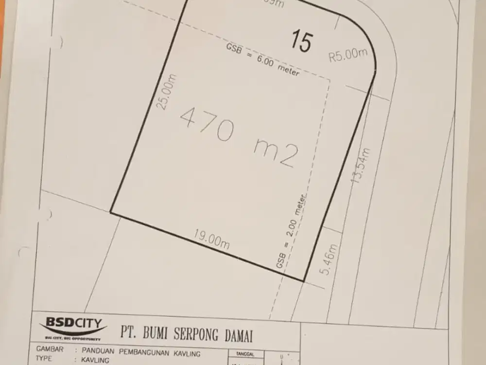 Dijual Kavling Collinare Foresta BSD City Lokasi Strategis