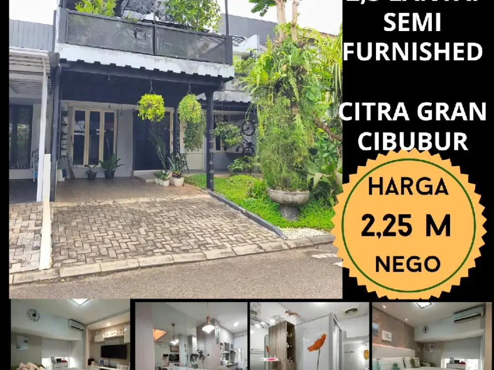 HARGA DIBAWAH PASARA, DIJUAL CEPAT RUMAH SIAP HUNI BAGUS DI  CITRAGRAN CIBUBUR