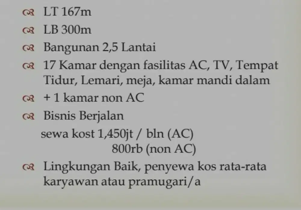 Di jual rumah kos - kosan aktif di tangerang-lokasi strategis