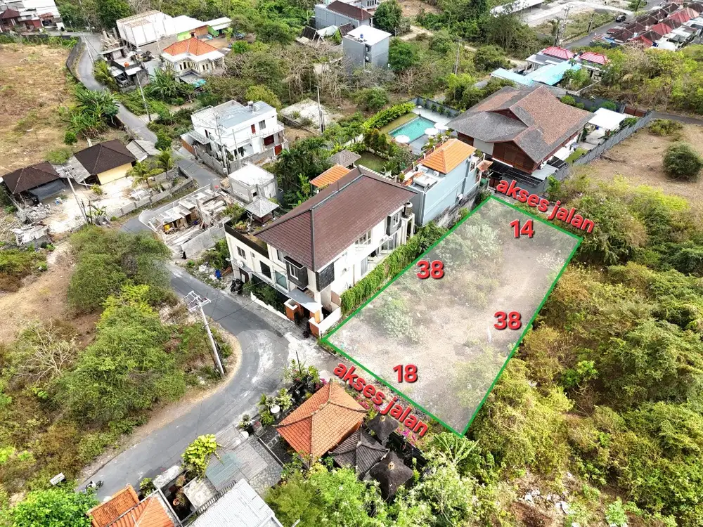 DI JUAL NUSA DUA BALI TANAH VIEW OCEAN  LANTAI 2 LINGKUNGAN VILLA