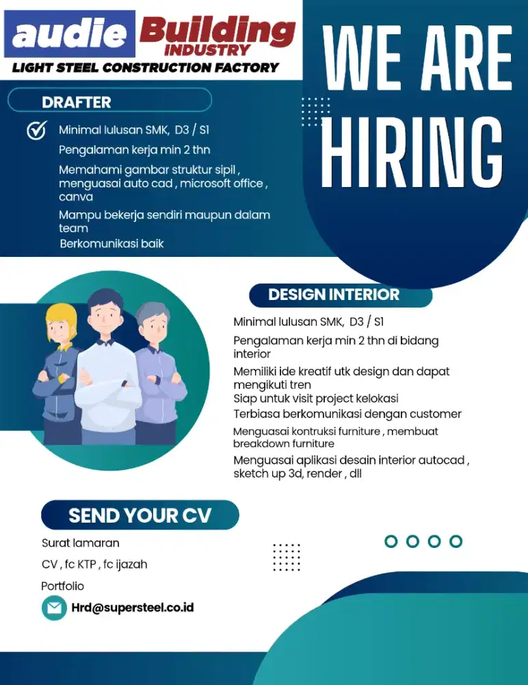 Lowongan Kerja – Drafter & Desain Interior