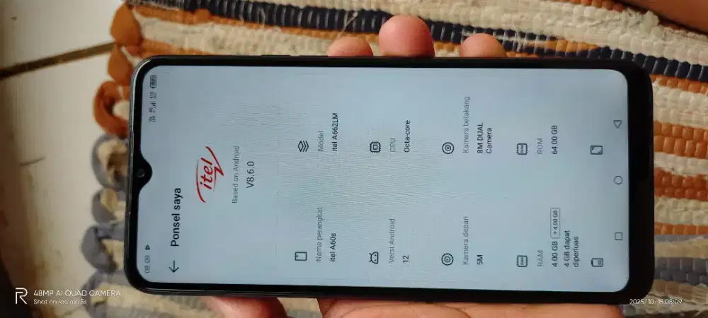 Itel a60s.  4+4/64 lecet pmkyn ja