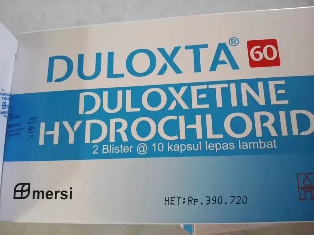 Suplemen Obat Paten duloxta baru masih Segel