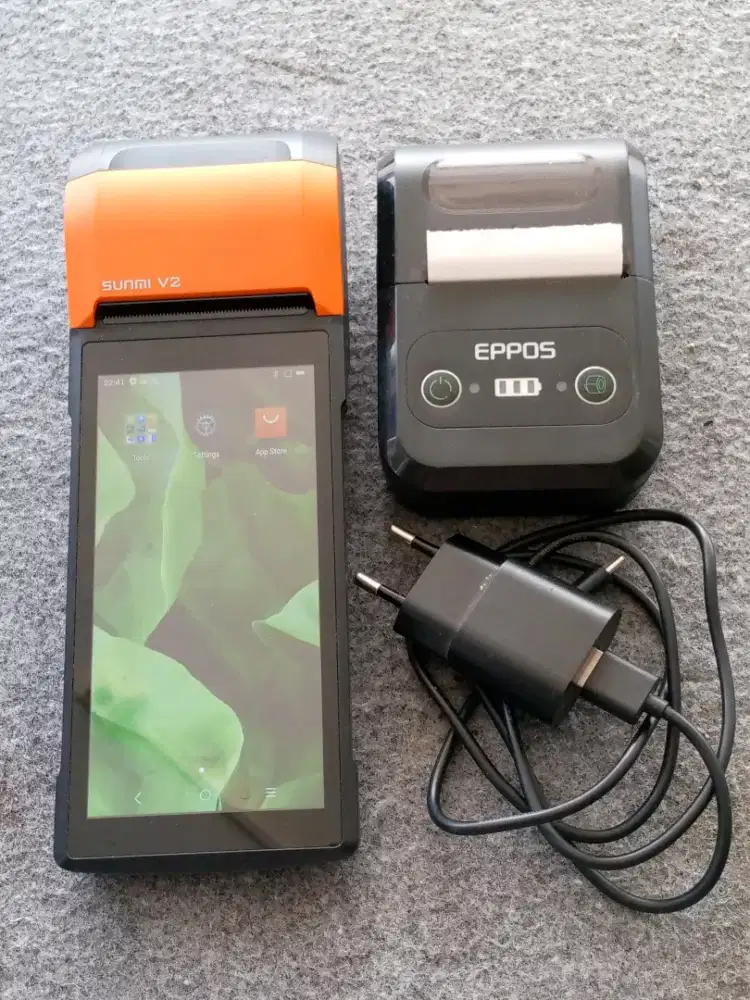 Mesin kasir Sunmi V2 + Printer bluetooth
