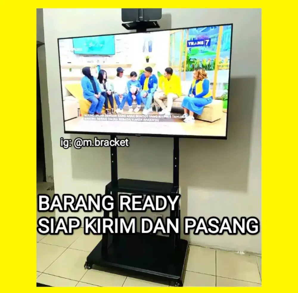 Rak TV Besi Pakai Roda