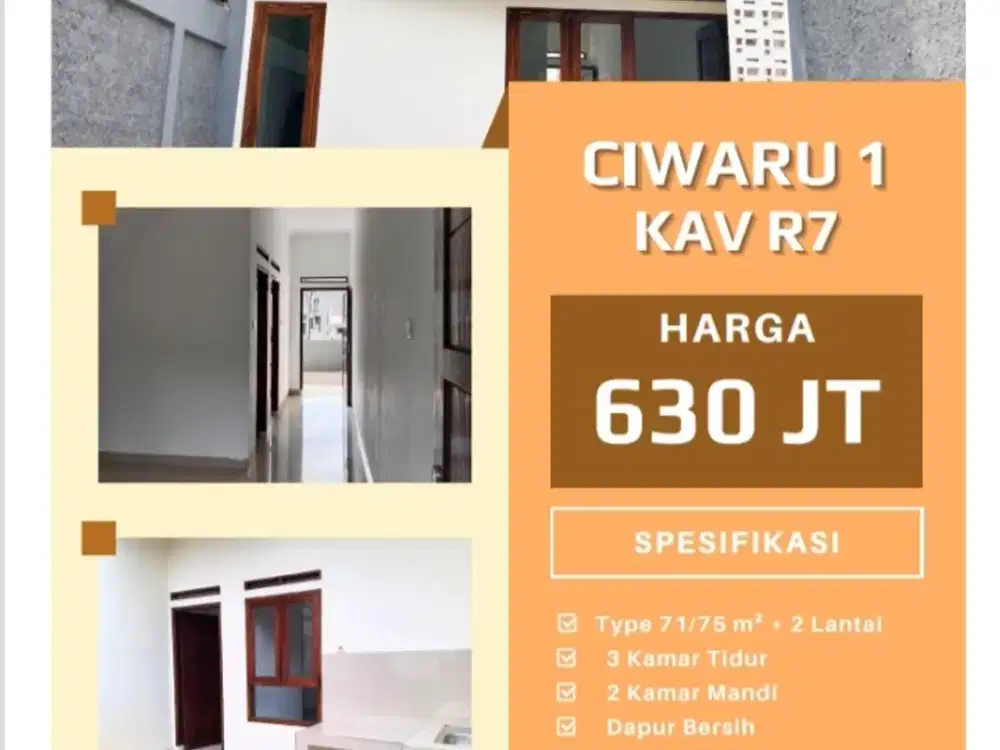 Di jual Rumah strategis bebas banjir