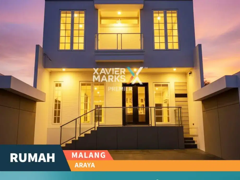 Dijual Rumah Baru Semi Furnish di Araya Golf Malang