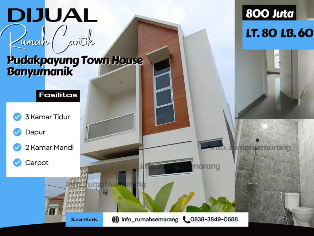 LAST UNIT! Rumah Modern Desain Custom di Pudak Payung Townhouse