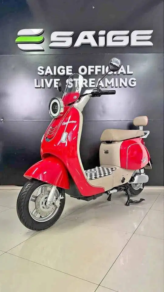 Sepeda listrik Saige Capucino 800W Lithium 48v20Ah Bergaransi Resmi