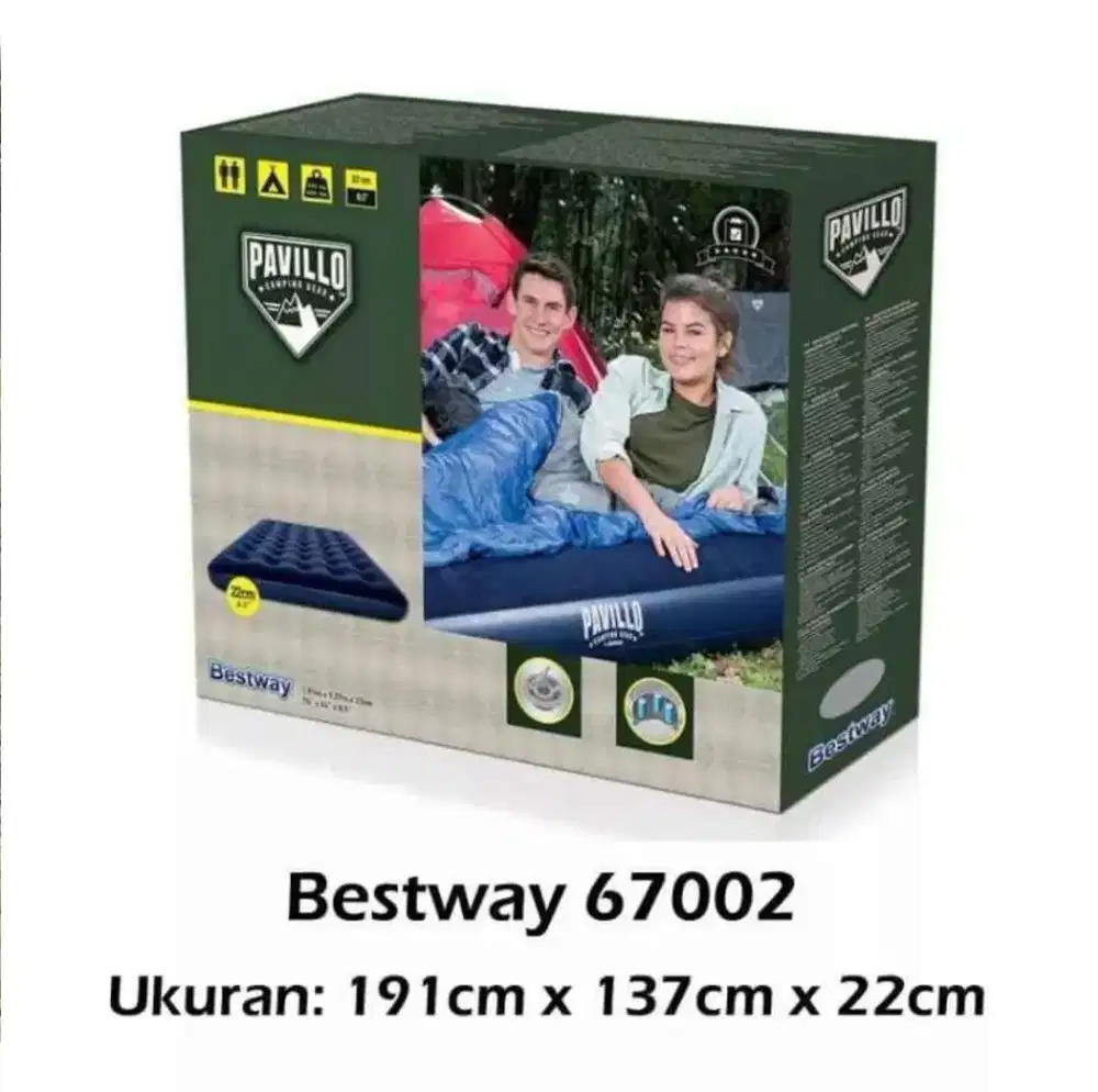 Kasur angin dan pompanya