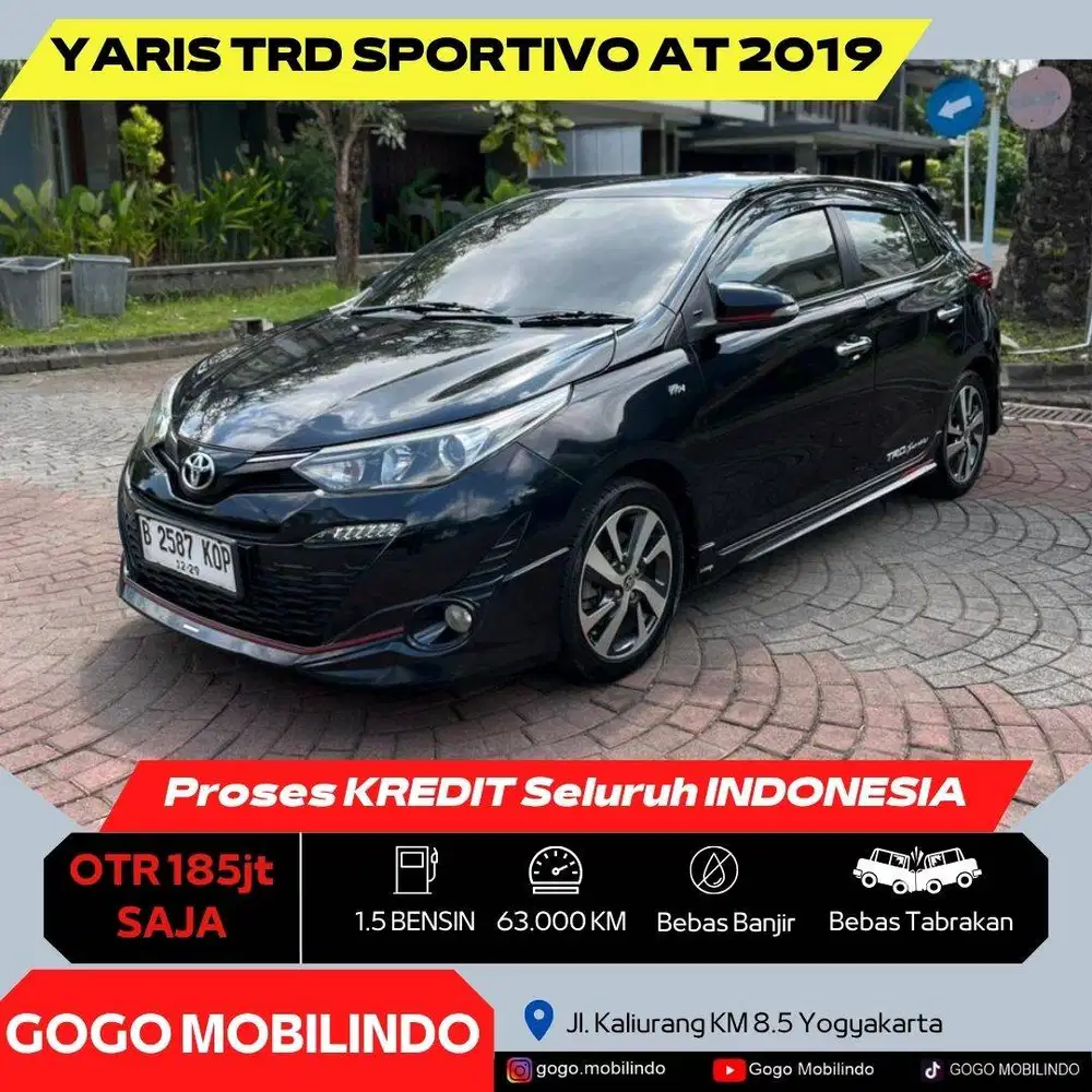 [Dp10jt] Yaris TRD Sportivo Matic 2019 ORISINIL Kredit Murah