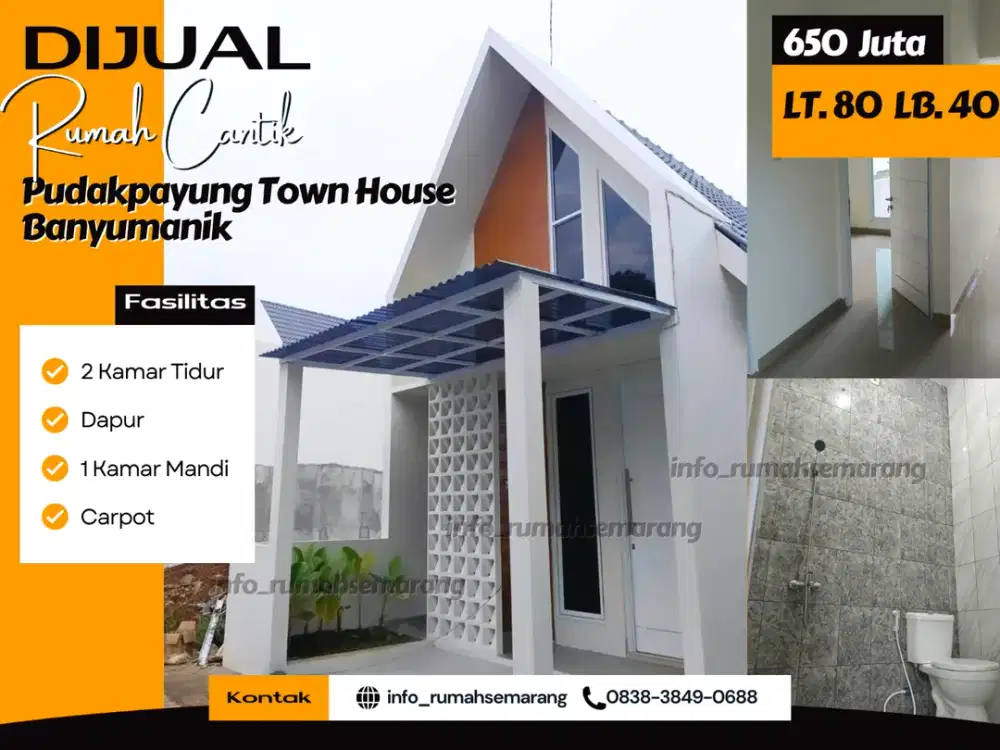 Limited! 1 Unit Saja di Pudak Payung Townhouse – Hunian Modern Lokasi Premium!