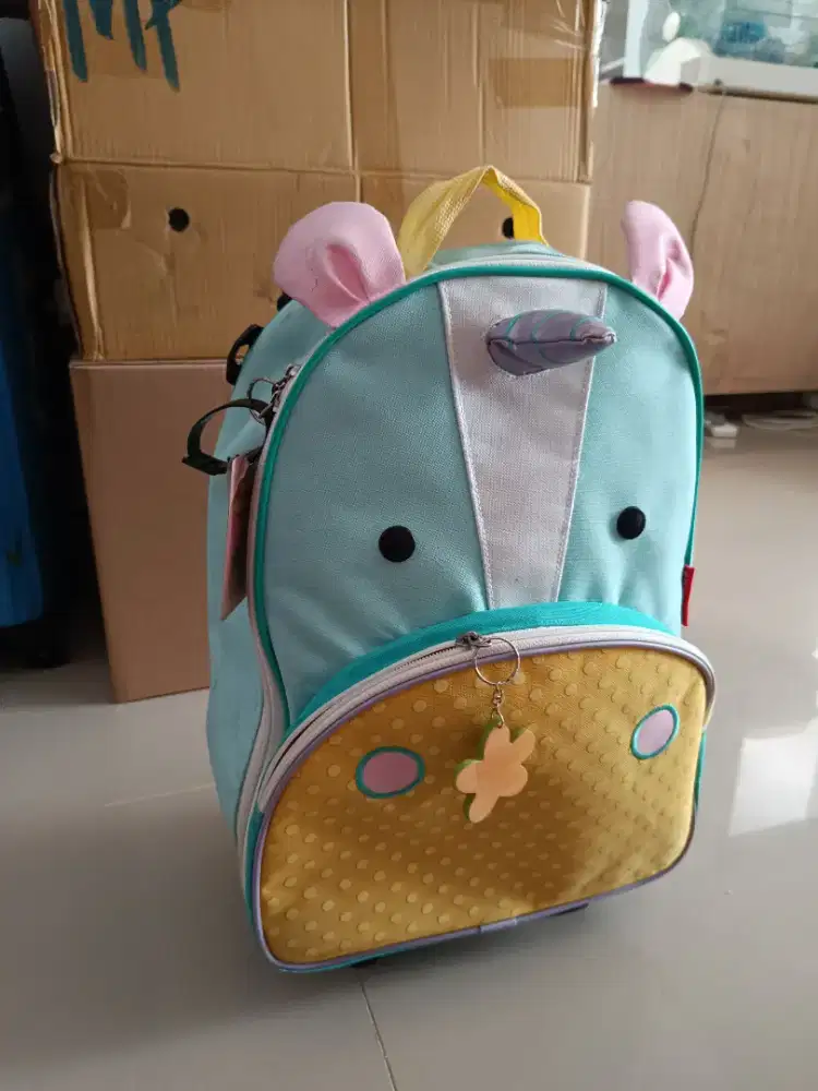 SKIP HOP UNICORN TROLLEY BAG ORIGINAL #bonus tas & pouch