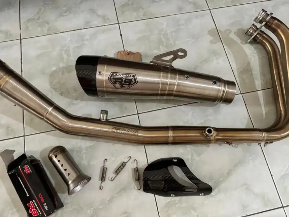Knalpot racing R9 tipe New H2 Series untuk All New Ninja 250fi 2018up