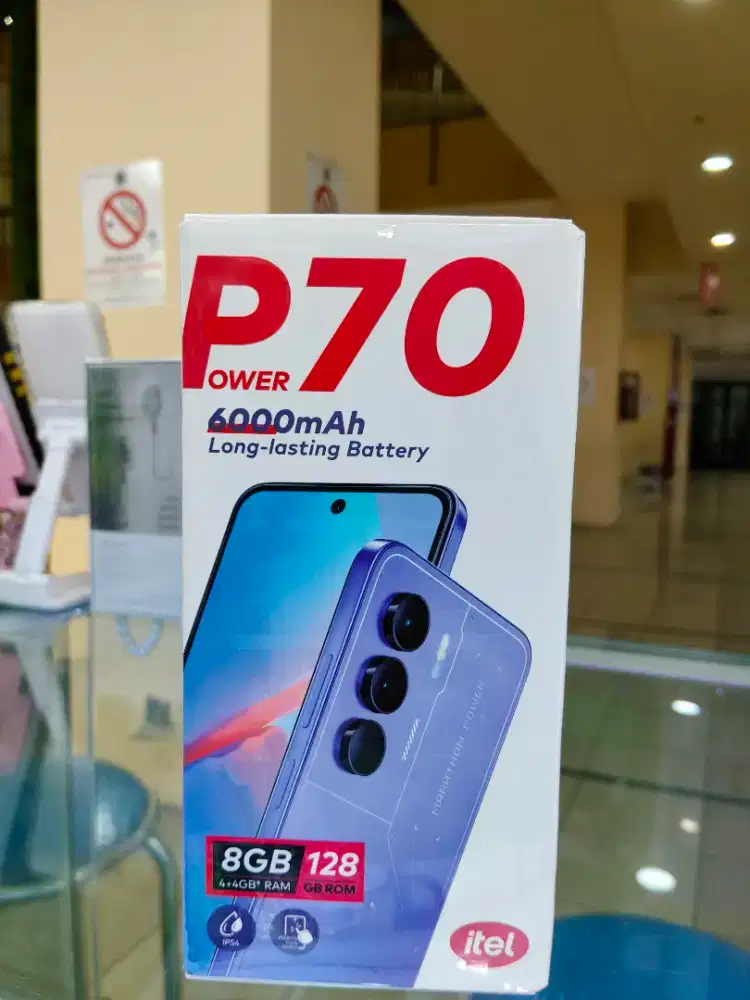itel P70 Black 8/128 garansi resmi 1 tahun