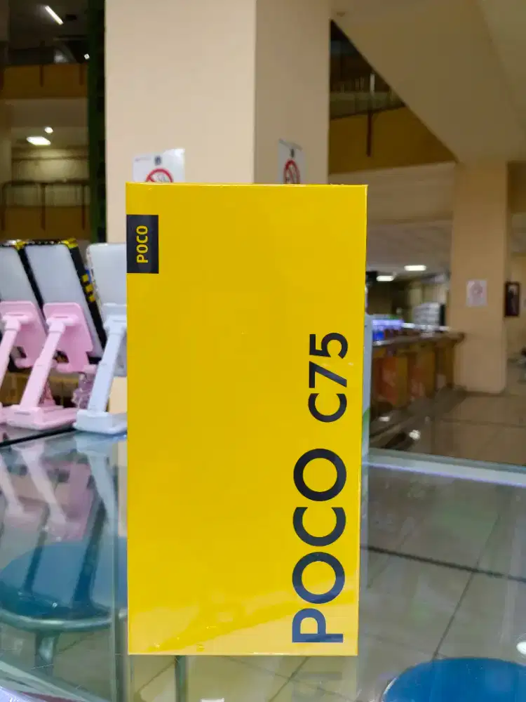 Poco C75 Black 6/128 garansi resmi 1 tahun