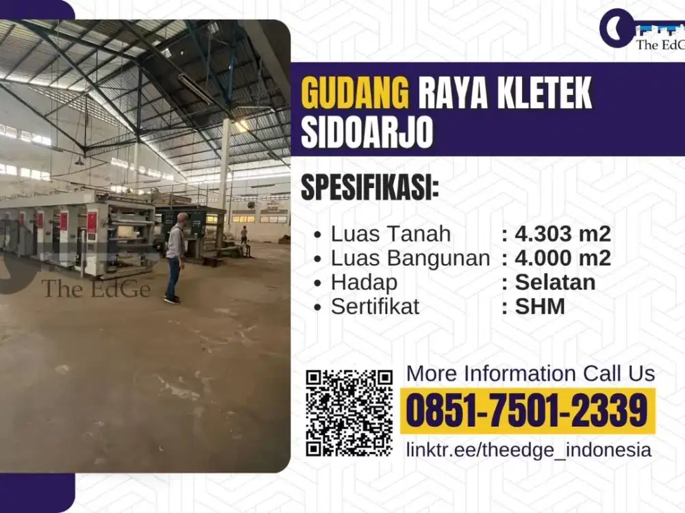 Jual Gudang Raya Taman Sidoarjo - The EdGe