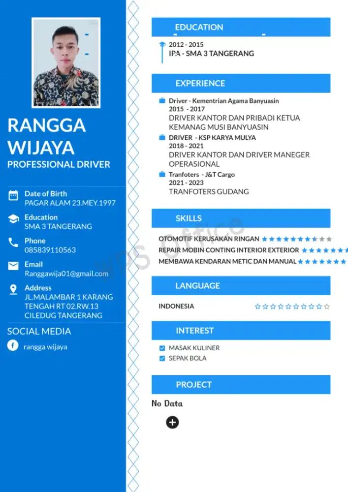 Cari kerja driver pribadi