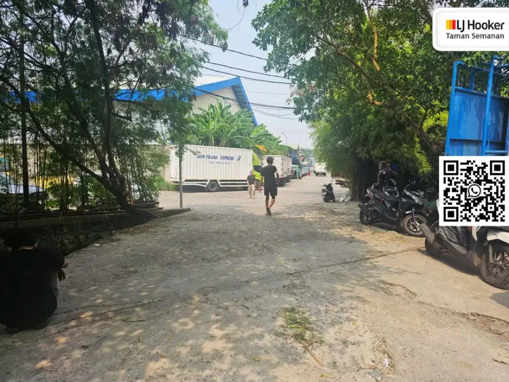 Gudang Siap Pakai di Komplek Prima Daan Mogot – Akses Kontainer 40 Feet, LB 165 m²