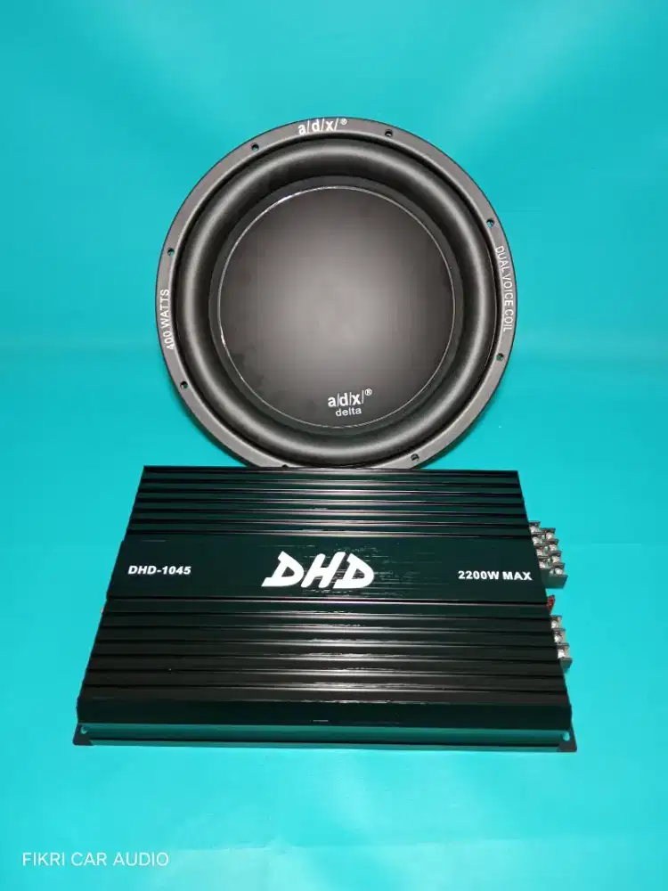 Ples Pasang Power DHD seri DHD-1045 and Subwoofer ADX Delta seri 12BL