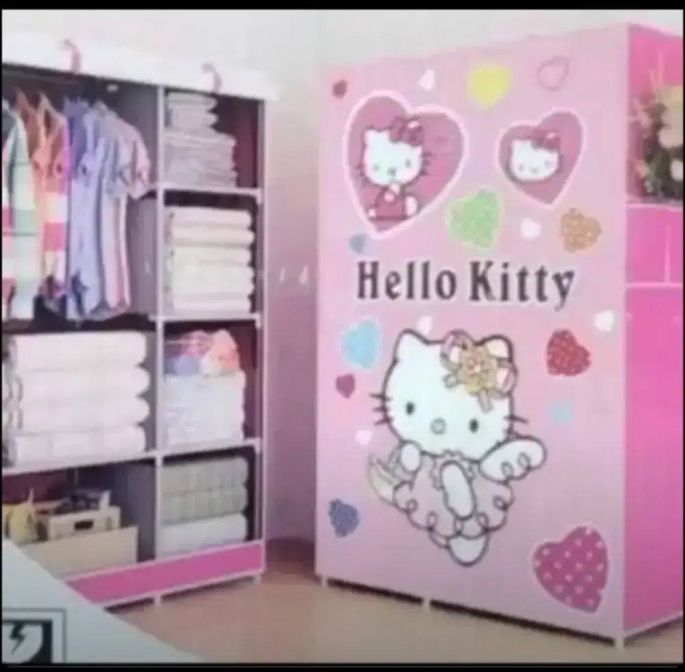 Lemari baju pakaian portabel