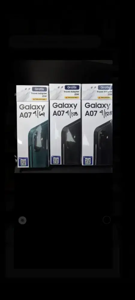 Samsung galaxy A07 ram 6gb 128gb dan4/64 garansi resmi