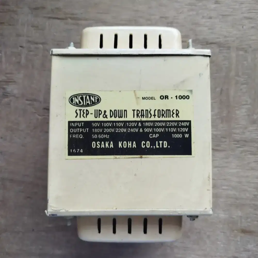INSTANT OR-1000 Step Down ( 110v --> 220 v) 1000 Watt