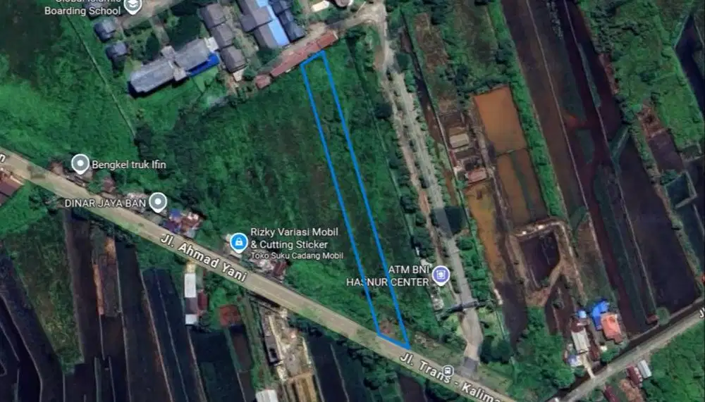 DI JUAL TANAH UNTUK GUDANG samping SMA Gibs