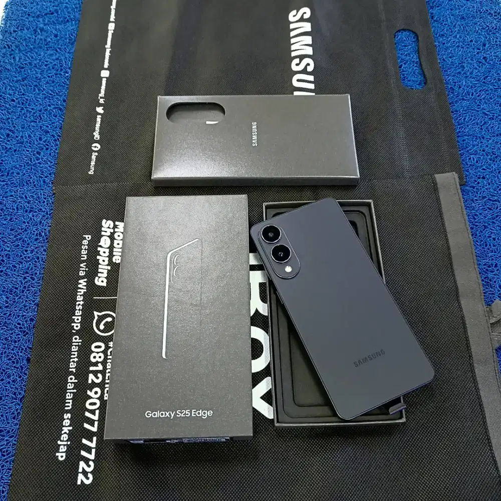 Samsung Galaxy S25 edge 12-512gb pake 4 Bln 99% msh kyk baru SEIN