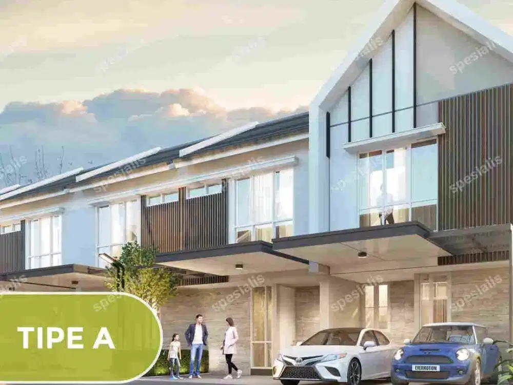 cluster duo type A rumah 2 fasad talaga bestari tangerang