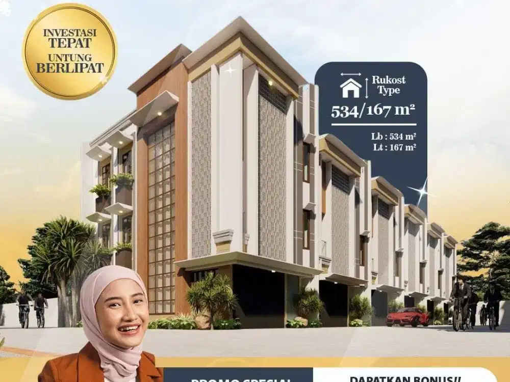 RUMAH KOS 35 KAMAR DEPAN UNIVERSITAS MUHAMMDYAH KOTA MALANG