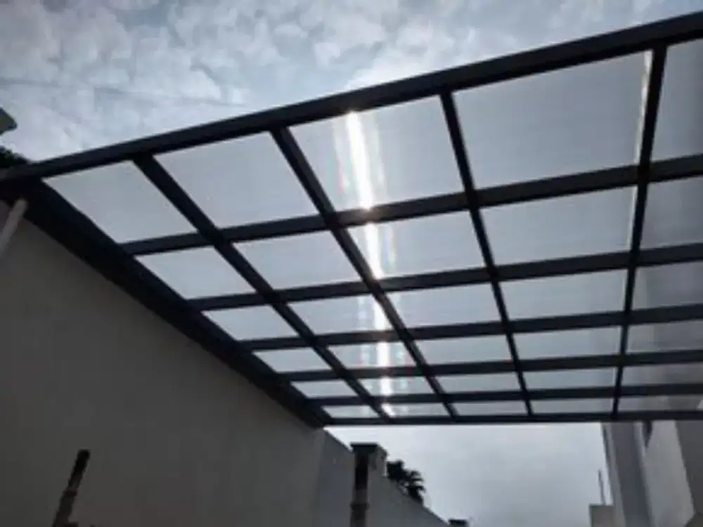 kanopi sliding manual bahan bajaringan atap solarflat