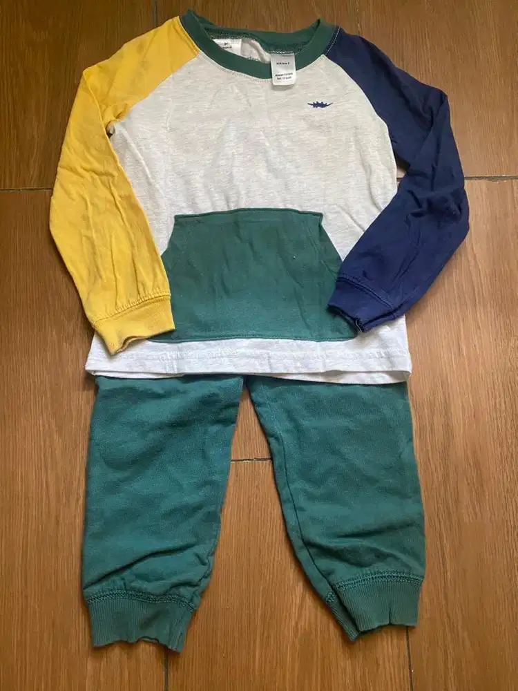 Kaos Set Celana Hijau