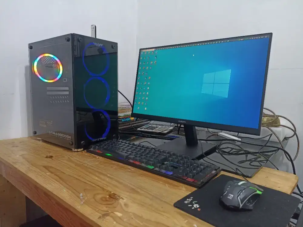 Pc gaming core i5 monitor baru fulset