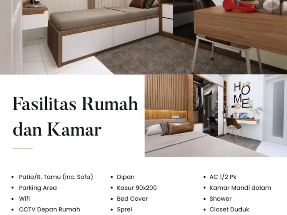 Investasi kos potensi omzet lebih Rp100juta/thn.Dekat kampus IPB Bogor