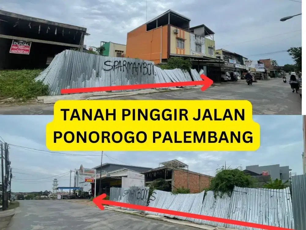 TANAH PINGGIR JALAN PONOROGO PALEMBANG