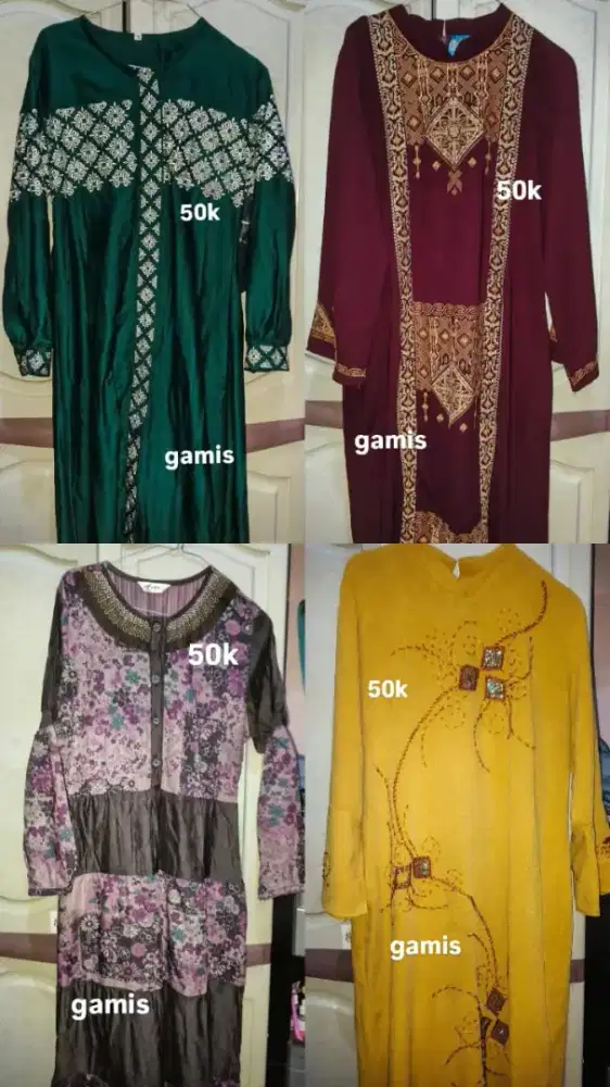 Gamis busana muslim wanita ( preloved )