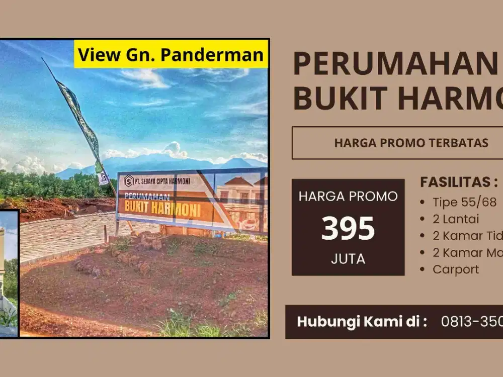 Dijual Vila 2 Lantai Kecamatan Karangploso Harga Murah Malang