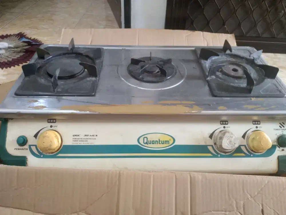 Jual kompor 3 tungku merk quantum